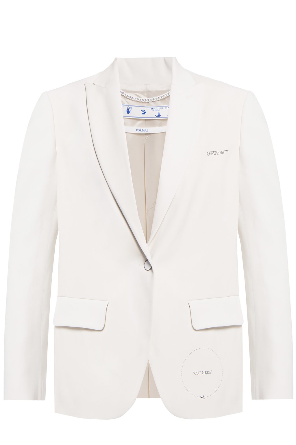 White Blazer with logo Off White Vitkac Canada